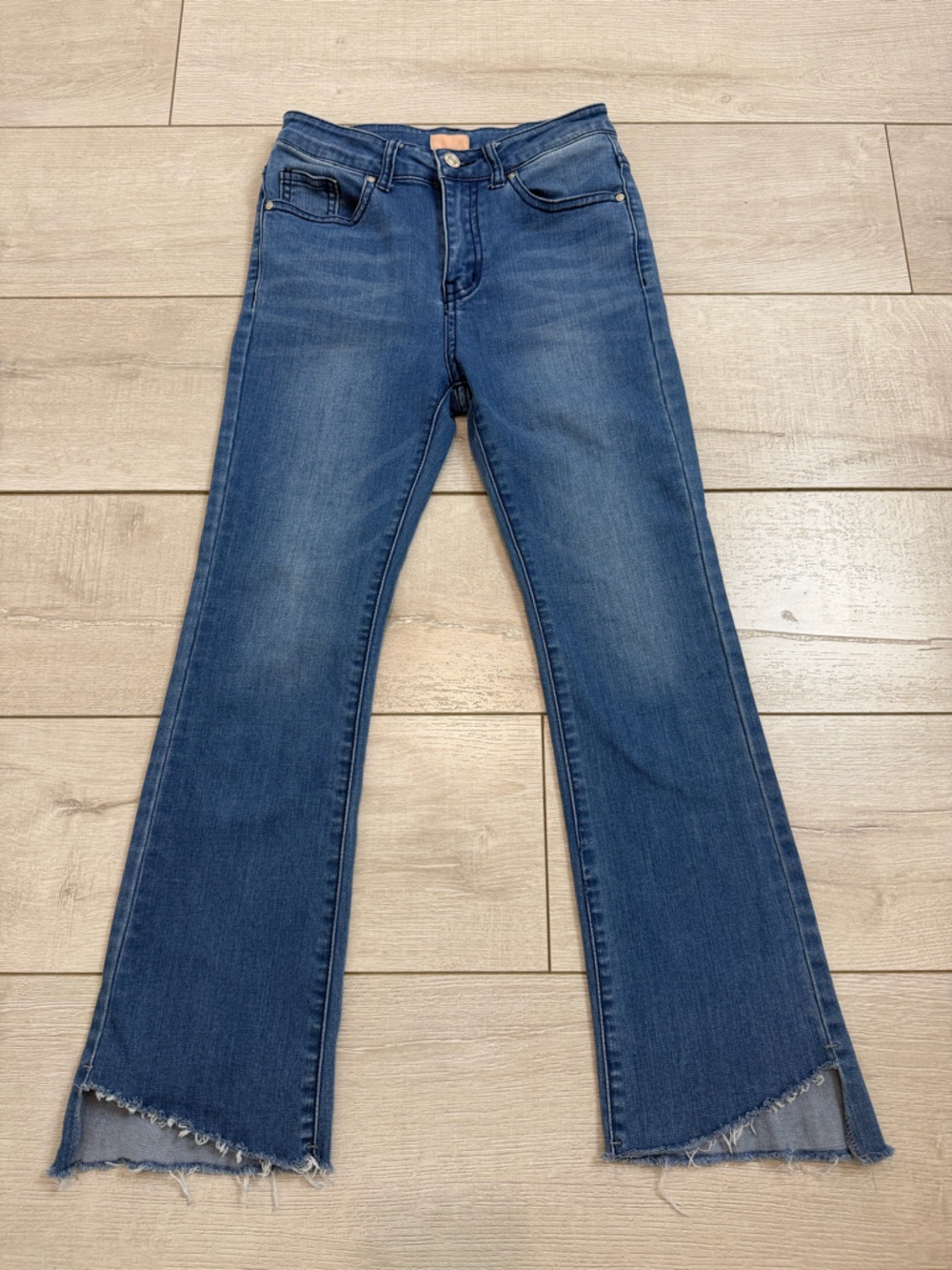 MOTHER Blue Denim Flare Jeans